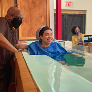 Senay Tucker's baptism